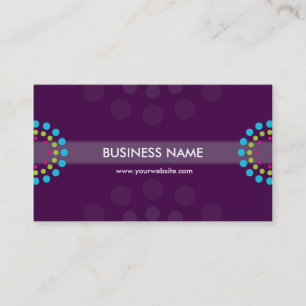 limão aqua roxo cartão de visita moderno