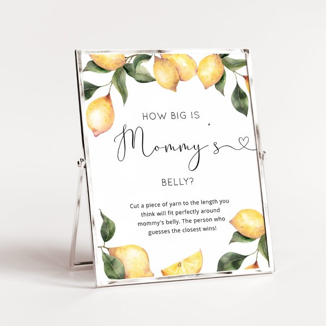 Limão aquarela como é grande o poster de ventre de (Criador carregado)