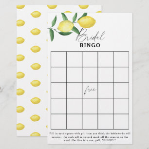 Limão Citrus - jogo de bingo Chá de panela