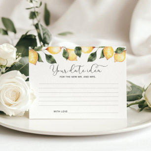 Limão de Aquarela Ideia noturna de Data. Frasco d