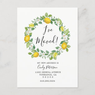 Limão eu movi cartão movente do anúncio de