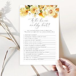 Limão Quem sabe melhor do papai jogo da festa de b