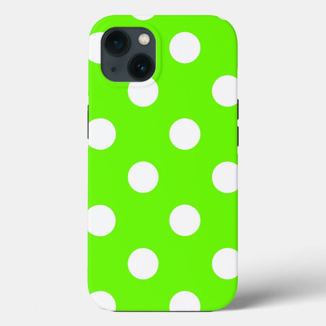 Lime green polka dots (Verso)