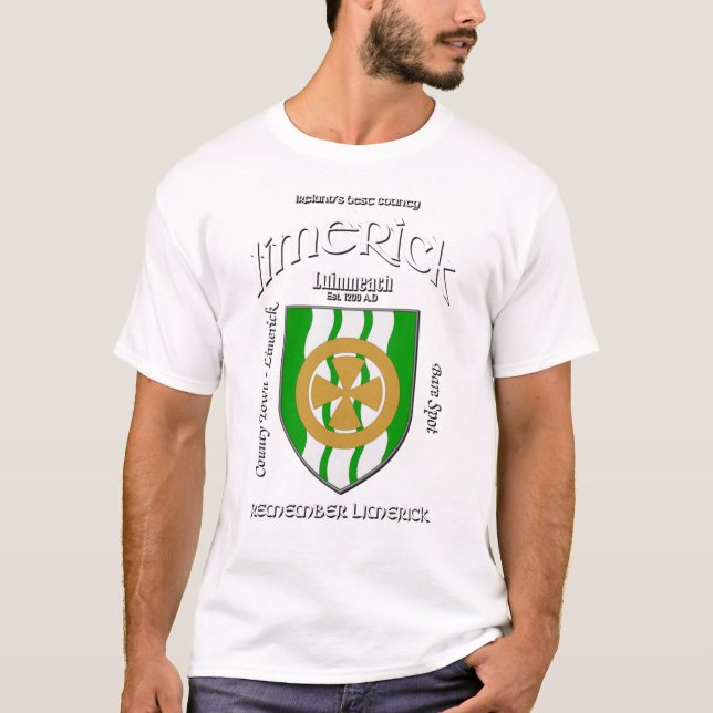 Limerick Ireland Crest T-Shirt (Frente)