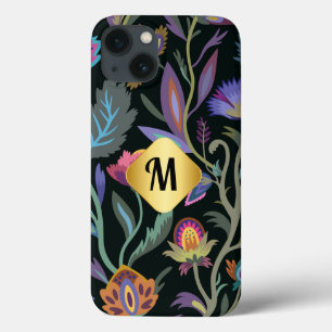 Limite inicial do Ouro das flores pretas do luxo