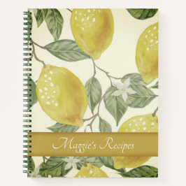 Limões Amarelos De Vintagem Botânica Personalizado