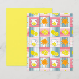 Limões Amarelos Laranja Sun Rosa Rasos-Rosa Papel-