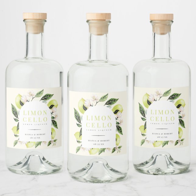 Limões Botânicos Elegantes - Frame Limoncello (Garrafas)