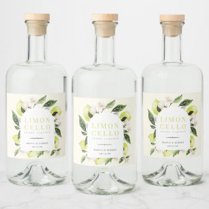 Limões Botânicos Elegantes Moldura Limoncello
