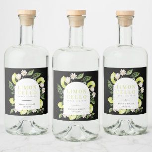 Limões Botânicos Elegantes Moldura Limoncello Li