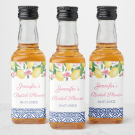Limões Capri Azulejo Branco Favor de Casamento Chá