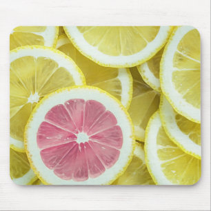 Limões cor-de-rosa e amarelos simples Mousepad