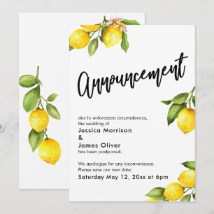 Limões de Aquarela Adiaram o Anúncio de Casamento