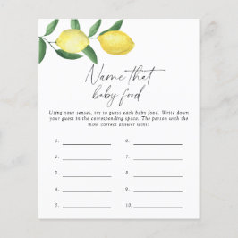 Limões - Diga o nome do jogo de chá de comida