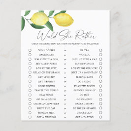 Limões - Ela iria jogar Preferencialmente?