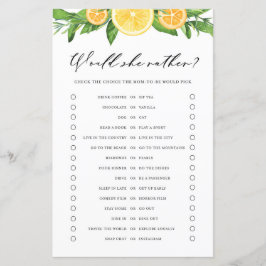 Limões Laranjas Ela Preferencialmente Jogo de Chá 