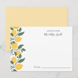 Limões modernos e deixa conselhos para o Sr. e a S