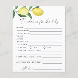 Limões - Previsão de bebês e conselhos