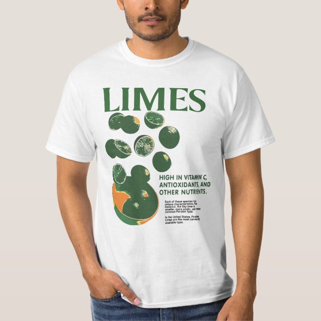 Limões Teto Gráfico, Camisa Vegetal, Camisa Fruta (Frente)