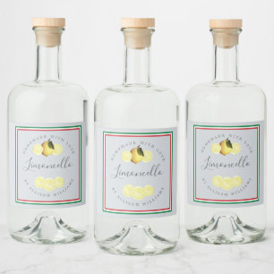Limoncello Caseiro Personalizado Bandeira Tricolor