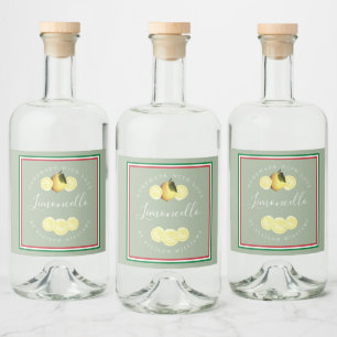 Limoncello Caseiro Personalizado Bandeira Tricolor