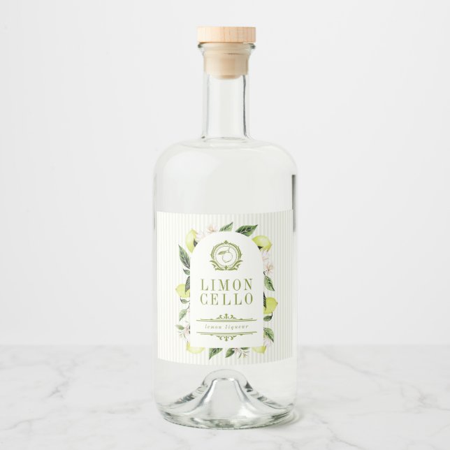Limoncello de Moldura de Limão Botânico  (Frente)