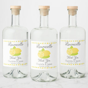 Limoncello Lemon Fruta Personalizada Obrigado