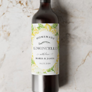 Limoncello Lemon Tree Favor Mini Rótulo do Frasco