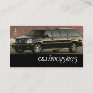 Limousines, Limo Services, Cartão de visita de dr