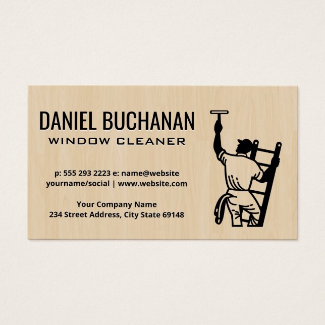 Limpador de Janelas na Escada (Frente)