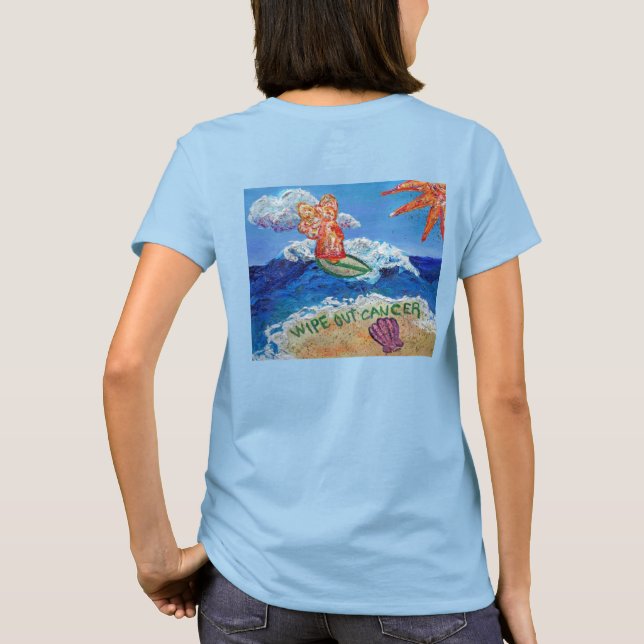 Limpar Camisa Cancer Anjo (Traseira) (Verso)