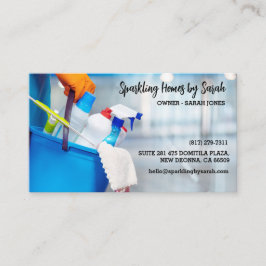 limpeza de casas cartões de visitas