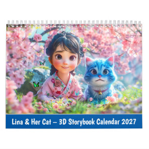Lina & Seu Gato – Calendário de Histórias 3D 2026