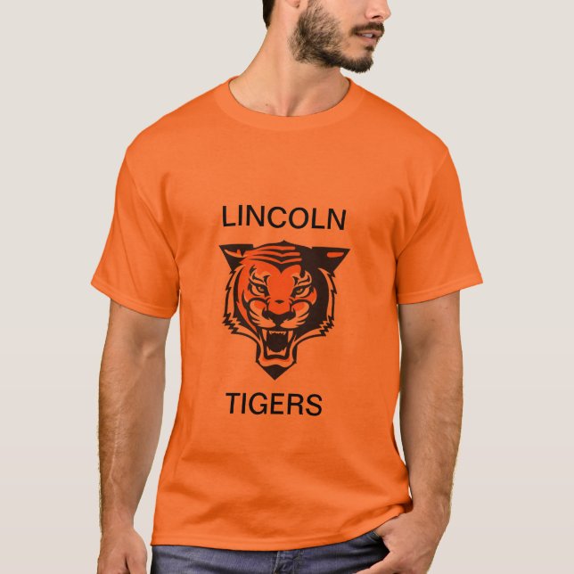 LINCOLN TIGERS Orange T-Shirt (Frente)
