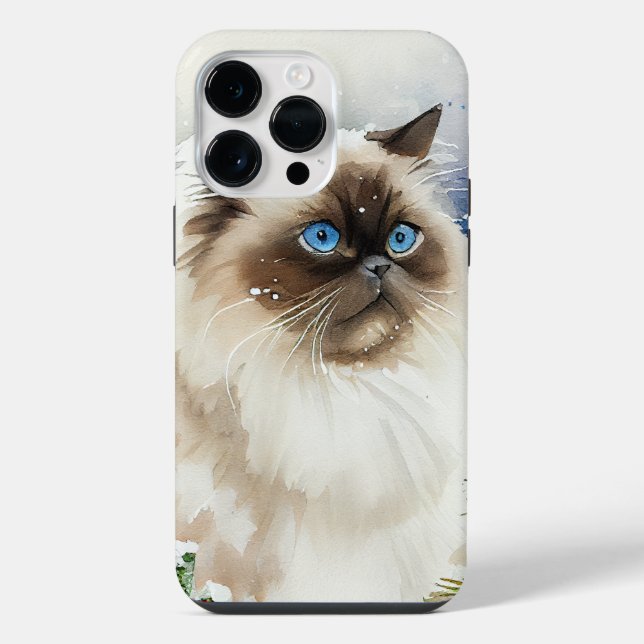 LINDA ÁGUA COR LONGA DO CABELO HIMALAYAN CAT (Verso)