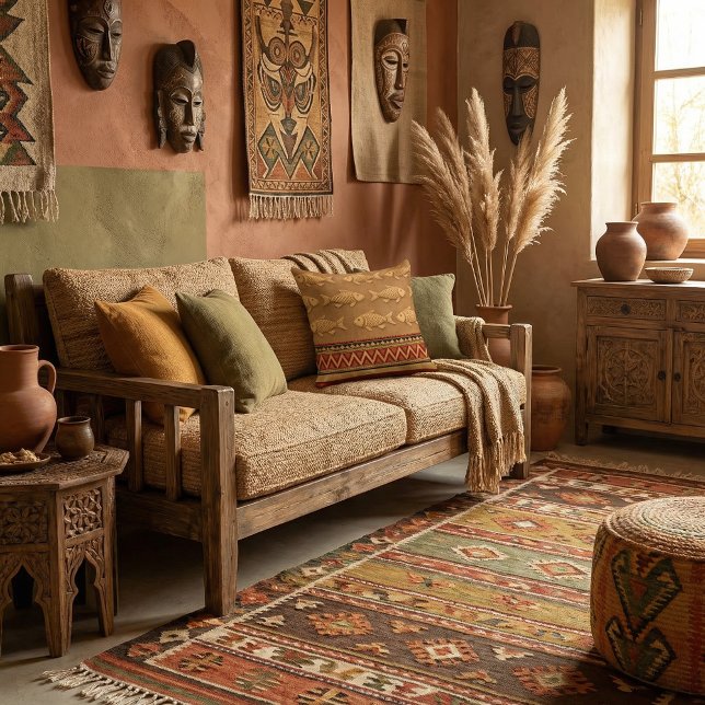 Linda Almofada de Arremesso de Peixe Moderna (Criador carregado)