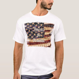 Linda América, Camiseta Masculina Branca e Patriót