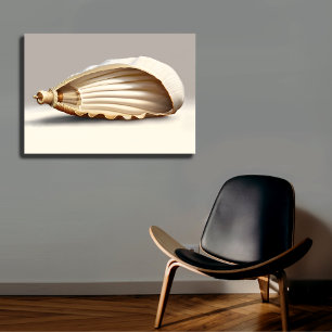 Linda Arte de Parede de Canvas Costeiras de Seashe