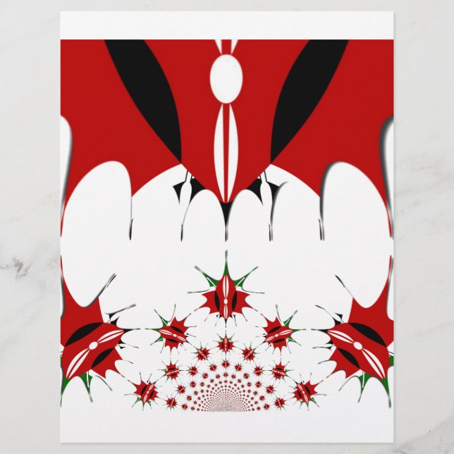 Linda bandeira do Quênia. (Frente)