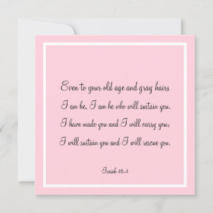 Linda Bíblia Verse Citação Isaiah 46:4