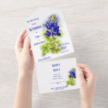 Linda Bluebonnet Floral, casamento moderno