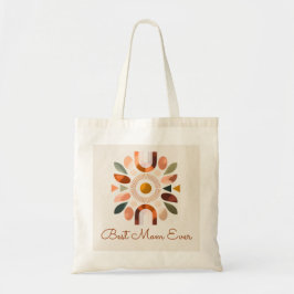 Linda Bolsa de Tote Boho Presente Melhor Mãe de To
