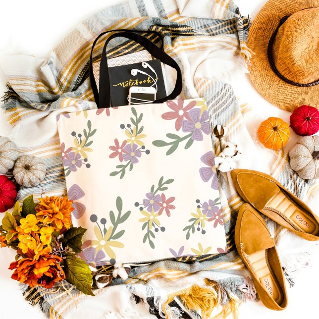 Linda bolsa tote floral  (Criador carregado)