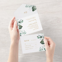 Linda Branca Floral e Casamento Verde