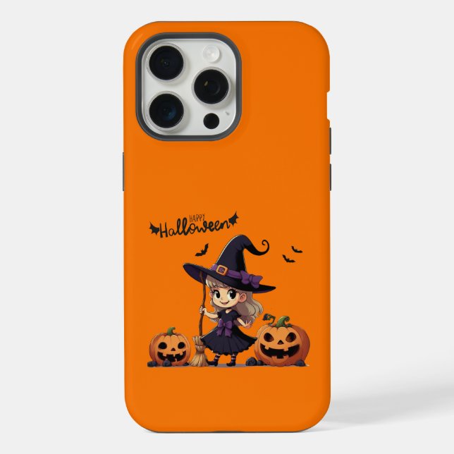 Linda bruxa de Halloween de anime (Verso)