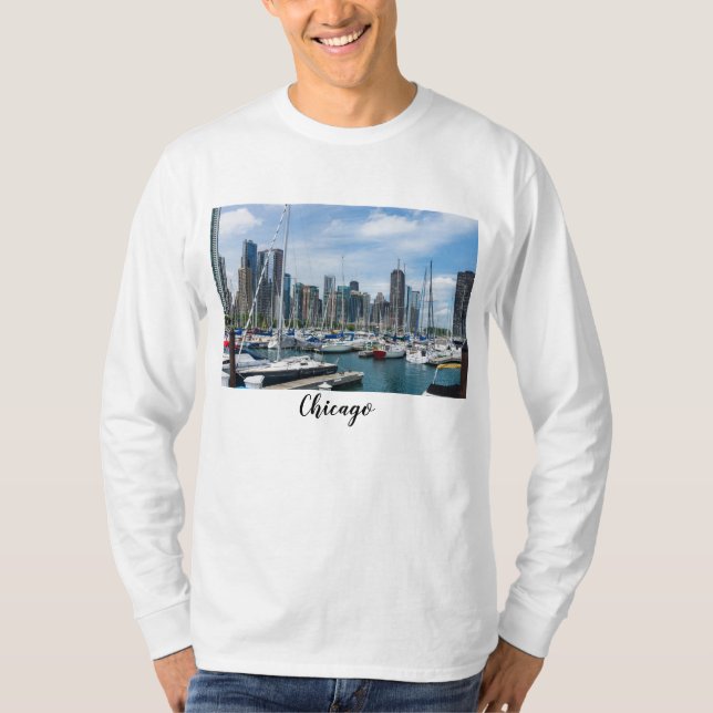 Linda Camisa de Chicago Longa Folga (Frente)