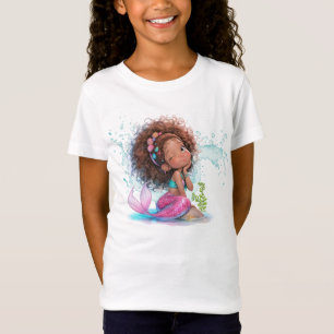 Linda Camisa de Nascimento da Sereia Marrom