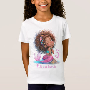 Linda Camisa de Nascimento da Sereia Marrom