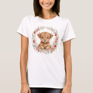 Linda Camisa Feminina de Bezerro das Terras Altas