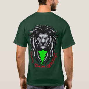 Linda camiseta com design de cabeça de leão